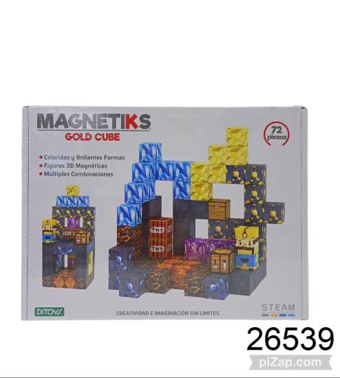 Imagen de MAGNETIKS GOLD CUBE 72PZAS 7.26